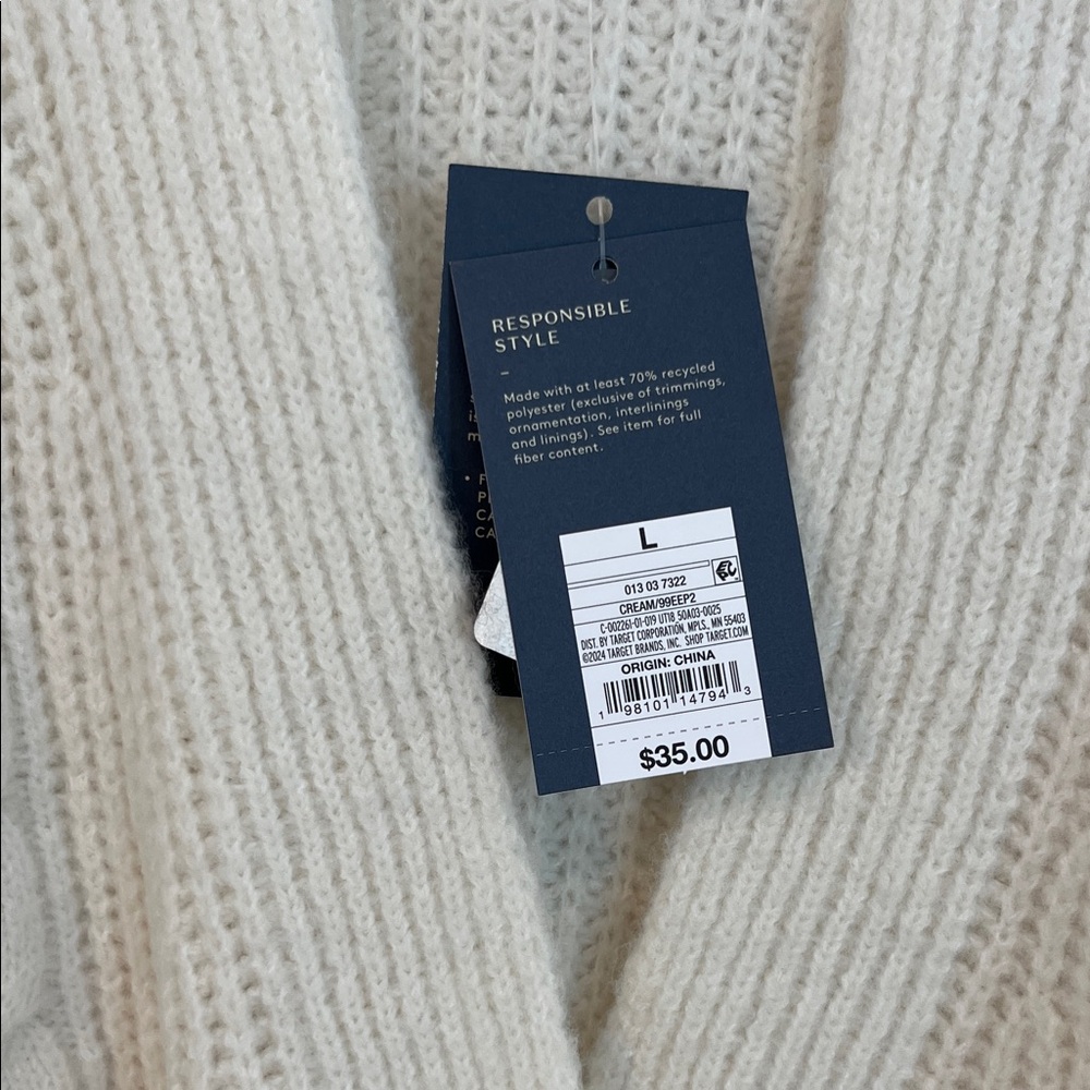 Universal Thread Cream Cable Knit Cardigan - Picture 6 of 6
